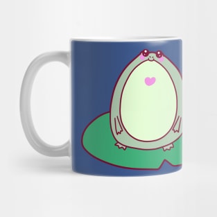 Fat Lily Pad Frog Mug